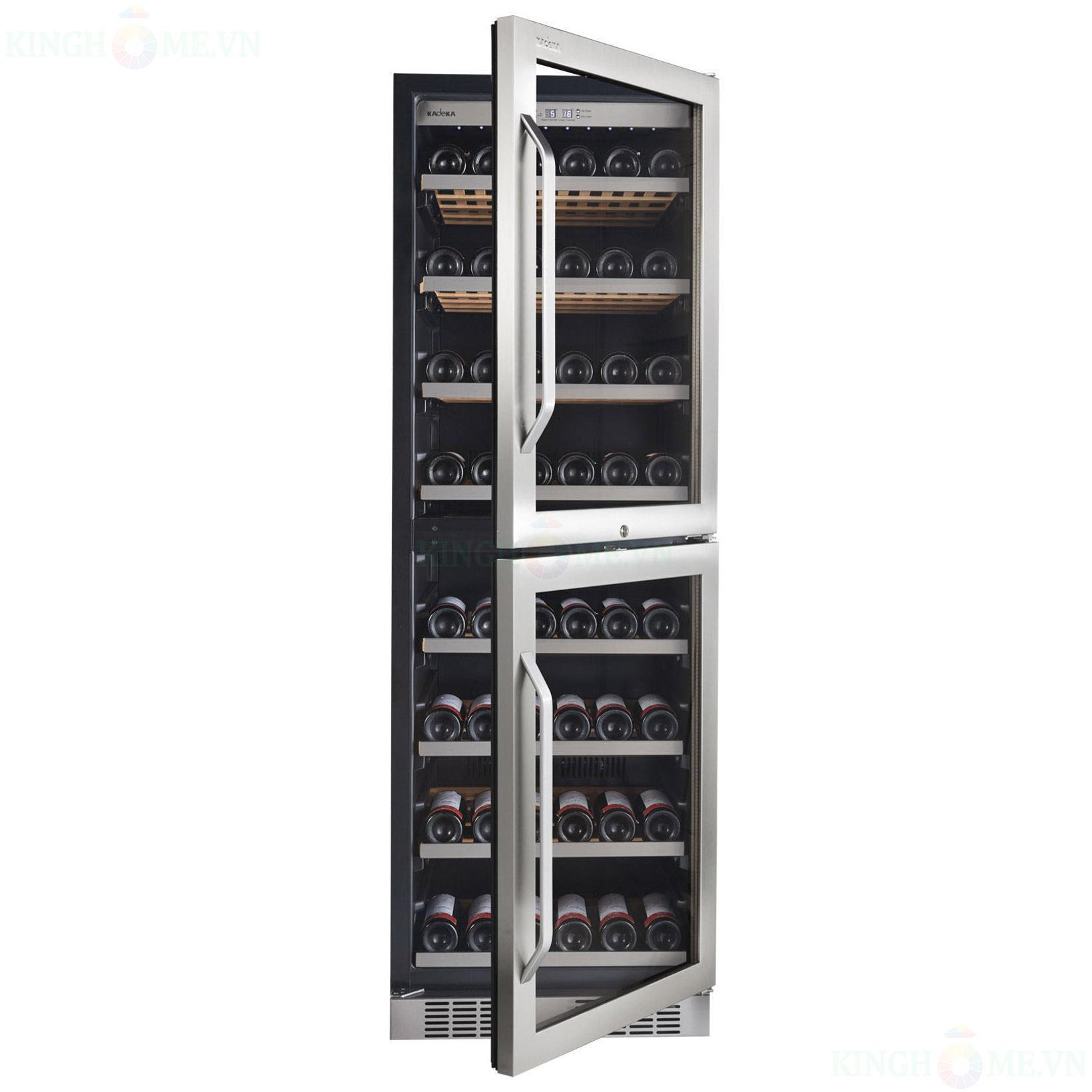Tủ rượu Kadeka KA165T – Giải pháp hoàn hảo cho không gian thưởng thức rượu tại wineshop.vn